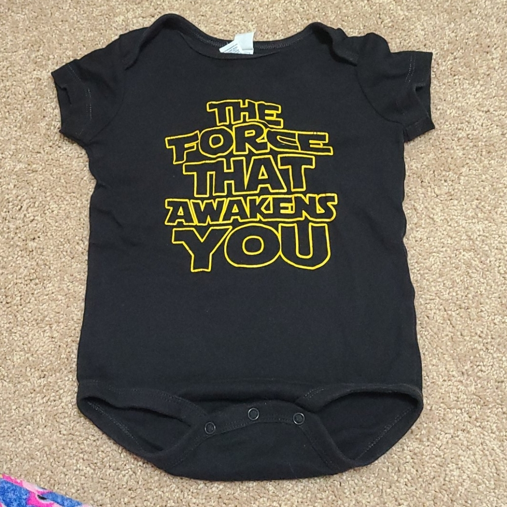3/$15 Star wars size 18 month onsie